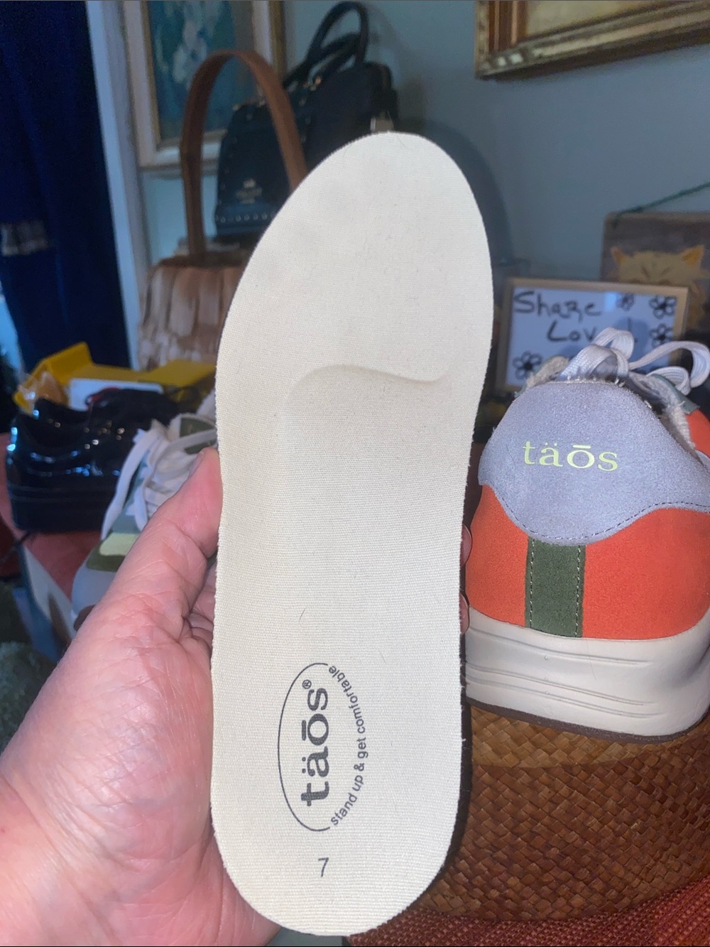 Taos Detour women's sneakers vibrant multi-color design suede and mesh uppers. - Picture 8 of 16